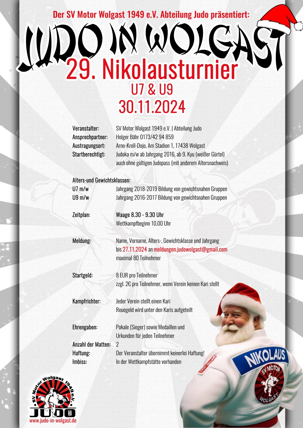 Ausschreibung Nikolausturnier 2024